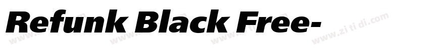 Refunk Black Free字体转换